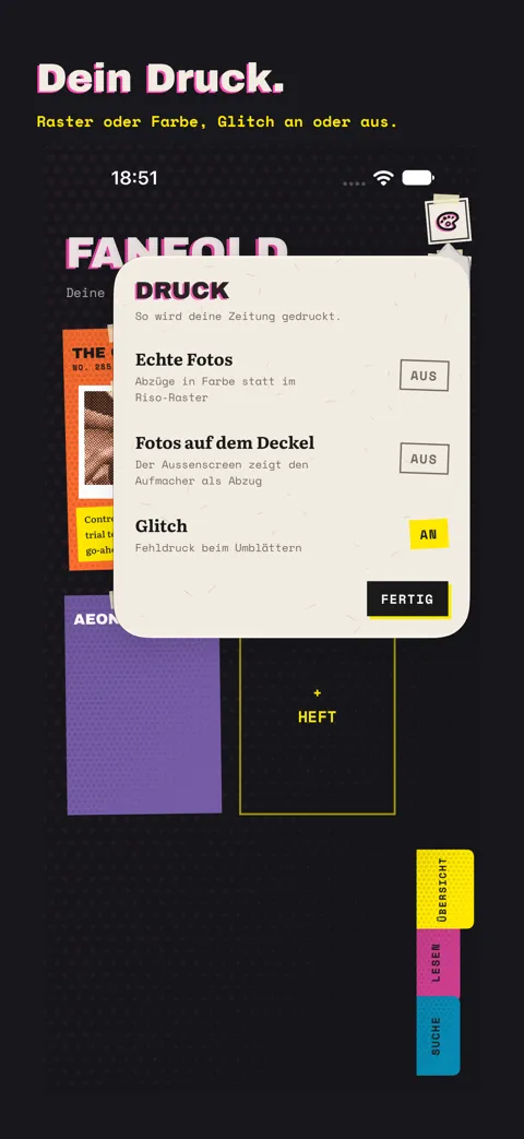 Fanfold iPhone (de)