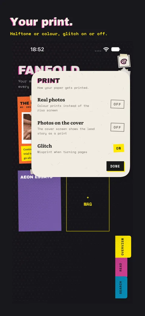 Fanfold iPhone (en)