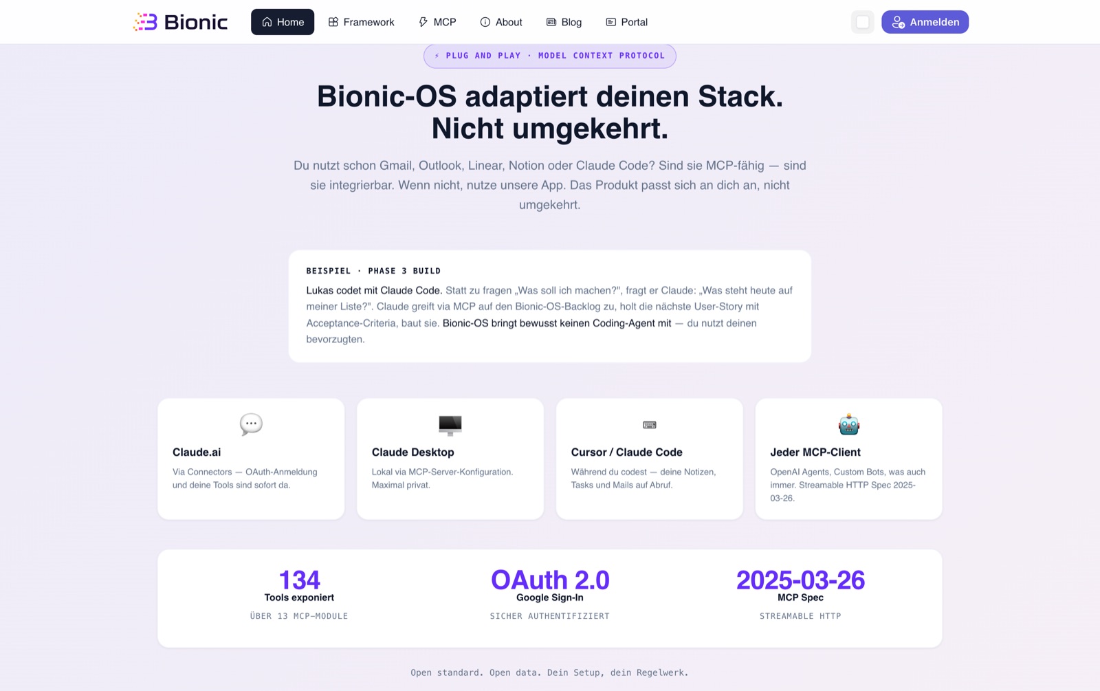 BionicOS – Impression 2